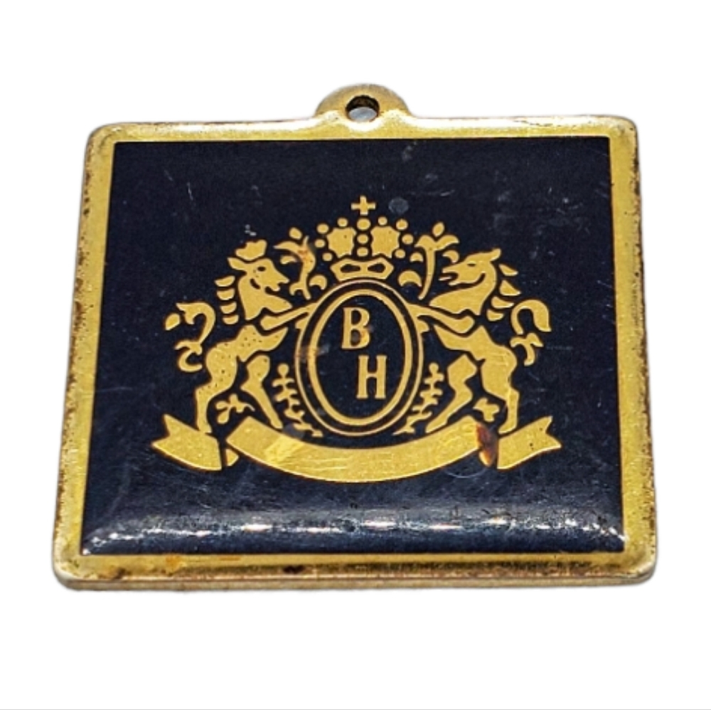 Vintage BH Crested Medallion Pendant